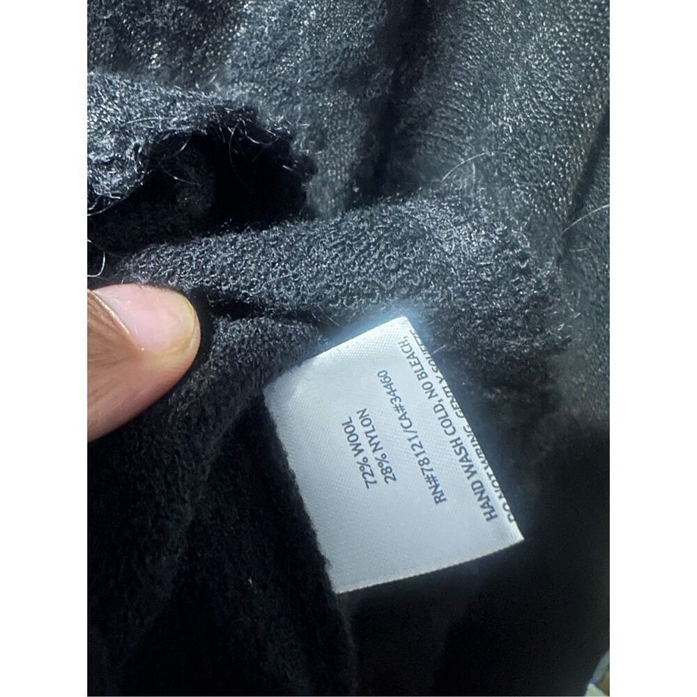 Eileen Fisher Floral Wool Blend Tunic Top Black Tunic Size‎ XL GOOD CONDITION - Picture 9 of 11